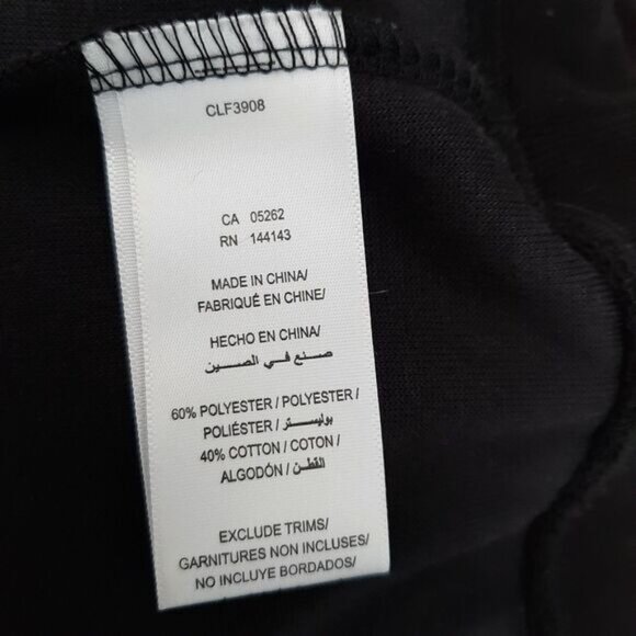 CALIFORNIA MOONRISE Oversized Soft Velvet Pullover Hoodie Sweatshirt Black Sz S - Picture 12 of 12